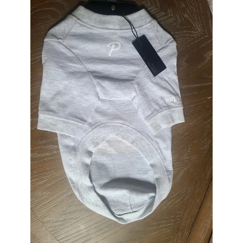 Puppia Dog T-Shirt Gray Color Block Tee XL NWT Pet Apparel